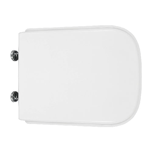 SEDILE WC NERO CERAMICA VASO ALISEO FORMA 8- Bianco Cerniere C espansione- CW- pezzi 1