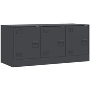 Mobile TV multimediale scaffale TV credenza TV sala da pranzo soggiorno camera da letto antracite 99 x 39 x 44 cm acciaio antracite 02_0026409
