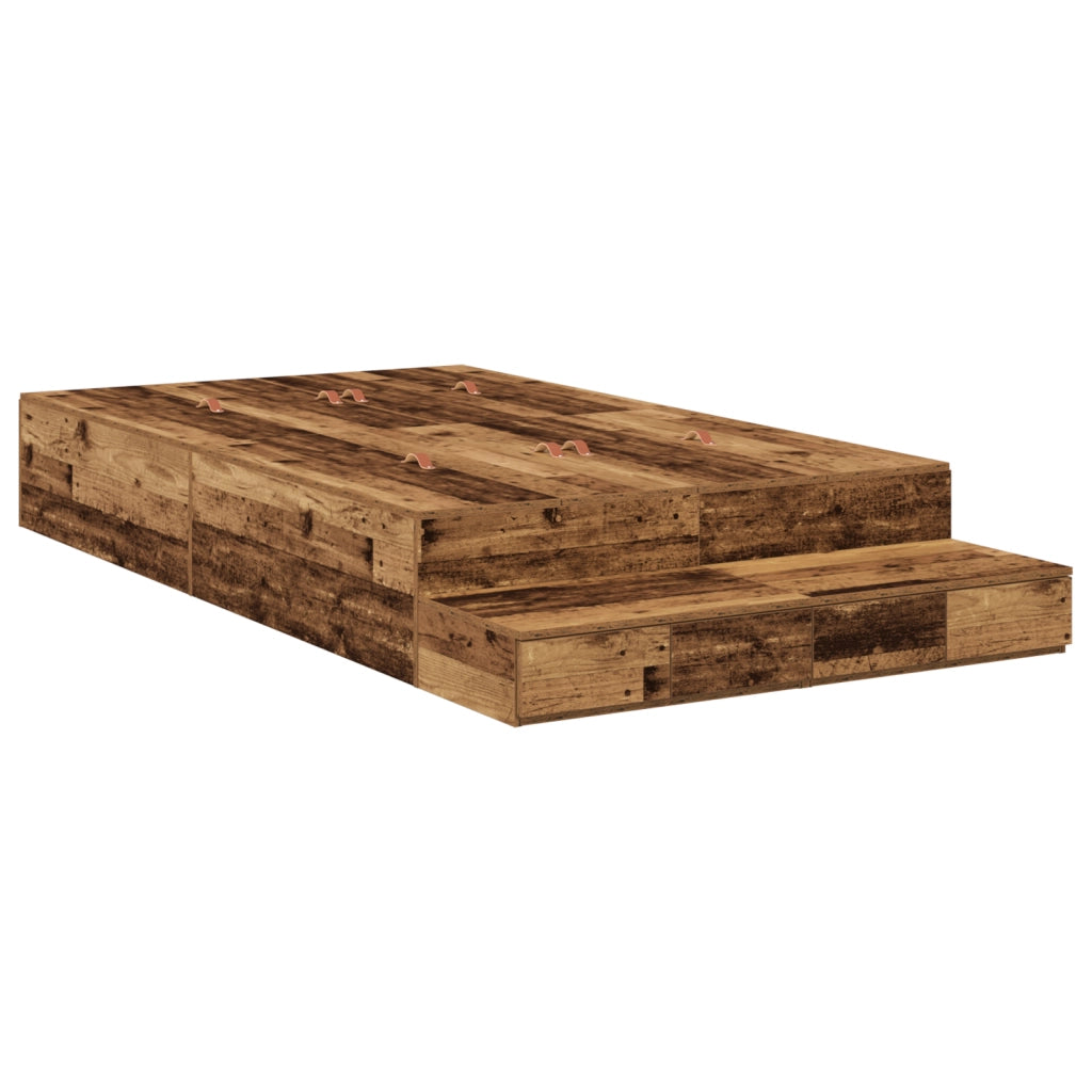 Struttura letto legno antico 120x200 cm