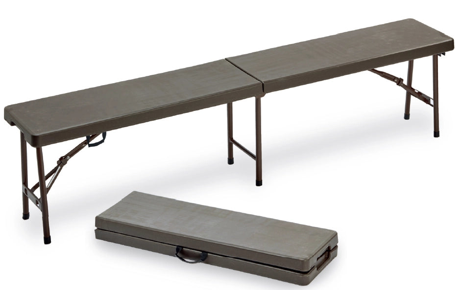 Panca pieghevole a valigia catering, scampagnata, giardino noce 183x30x44 cm Fredi Olly