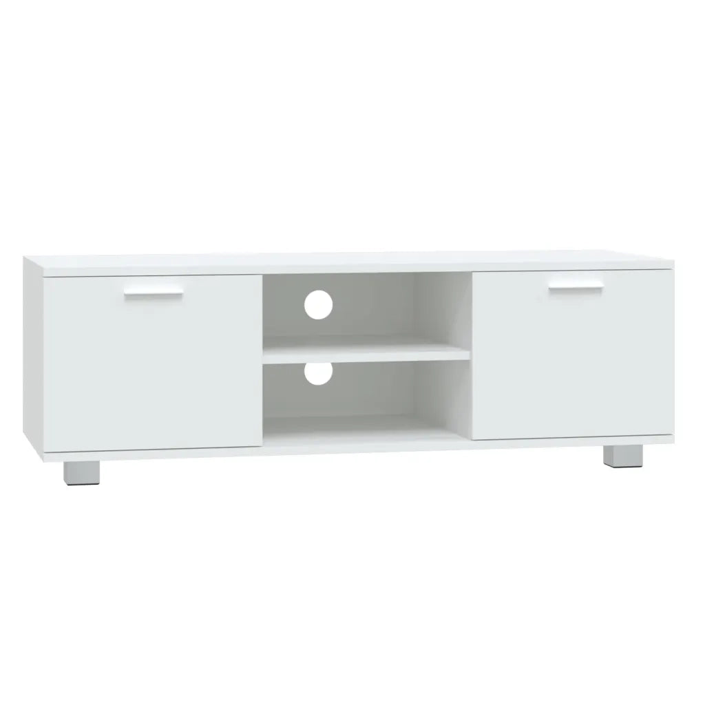 Mobile Porta TV Bianco 120x40,5x35 cm in Legno Multistrato 342615