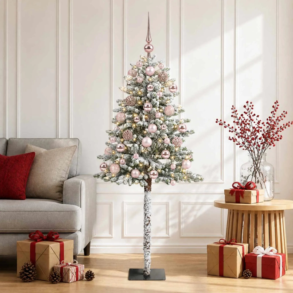 Albero di Natale Artificiale con Palline 150 cm 150 LED 3465798