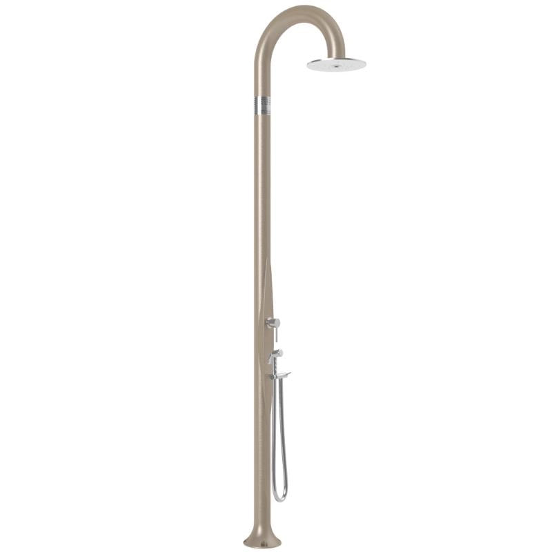 Doccia Tradizionale In Alluminio Funny Yin Top Line Con Miscelatore E Doccetta Colore Oro Satinato Cv-T345-Tl/1200