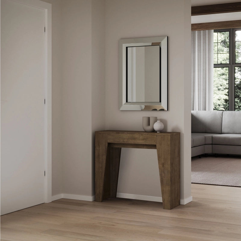 Consolle allungabile 90x25/181 cm Narrow - Noce