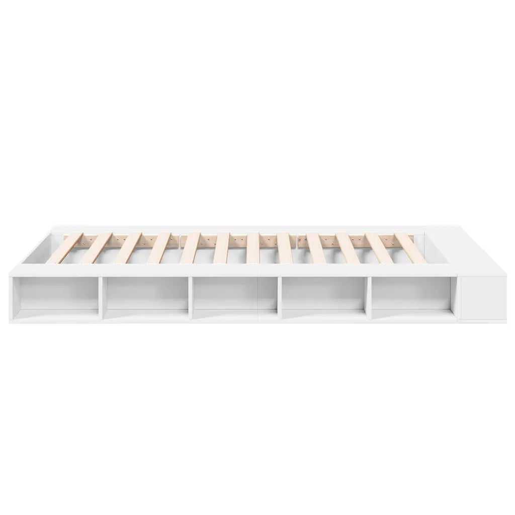 Giroletto-Struttura Letto Bianco 135x190 cm in Legno Multistrato 333028