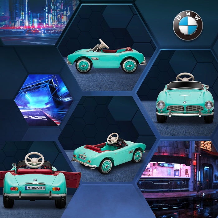 Macchina Elettrica per Bambini 12V con Licenza BMW 507 Verde