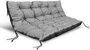 Cuscini da giardino AIO FACTORY 120x80 cm Set cuccia per cani impermeabile grigio
