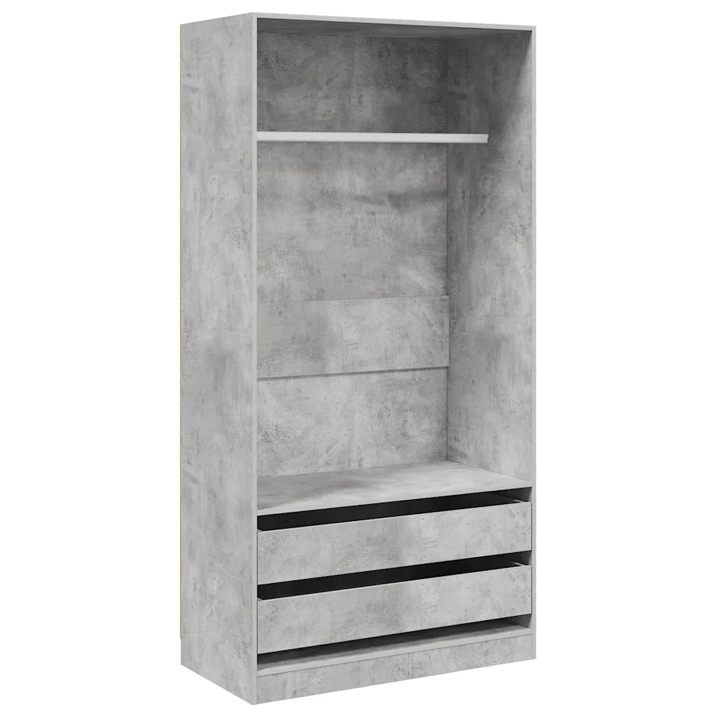 Armadio Grigio Cemento 100x50x200 cm in Legno Multistratocod mxl 94729