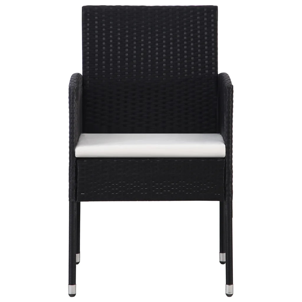 Set da Pranzo da Giardino 5 pz Nero 3099620
