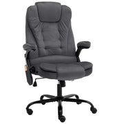 Sedia da Ufficio Massaggiante Grigio Scuro in Velluto cod mxl 21173