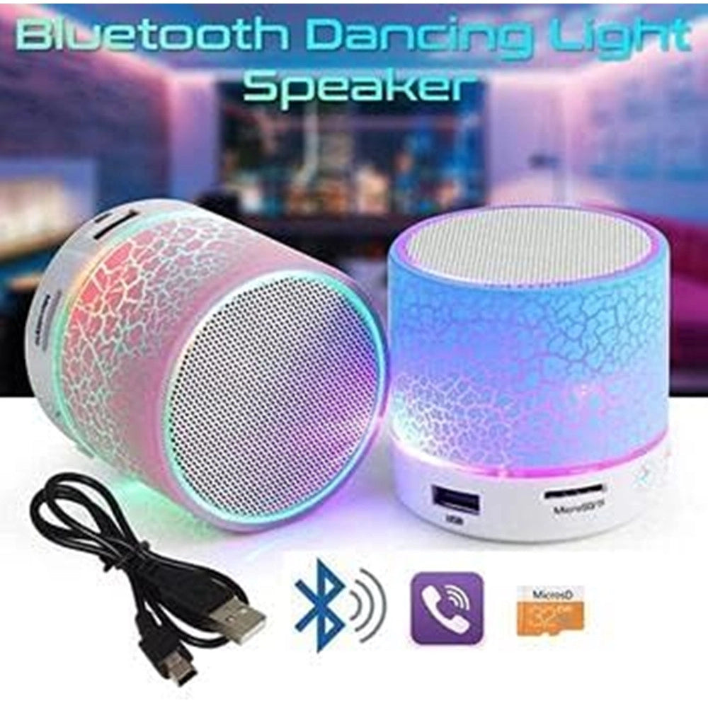 Trade Shop - Mini Altoparlante Bluetooth Con Luce Led Usb Bomboniere Regalo Per Adulti Bambini -