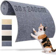 Matto di gomma autoadesivo per gatti - 240 x 30 cm - grigio - poliestere resistente