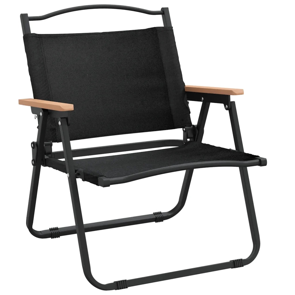Sedie da Campeggio 2 pz Nere 54x43x59 cm Tessuto Oxfordcod mxl 97343