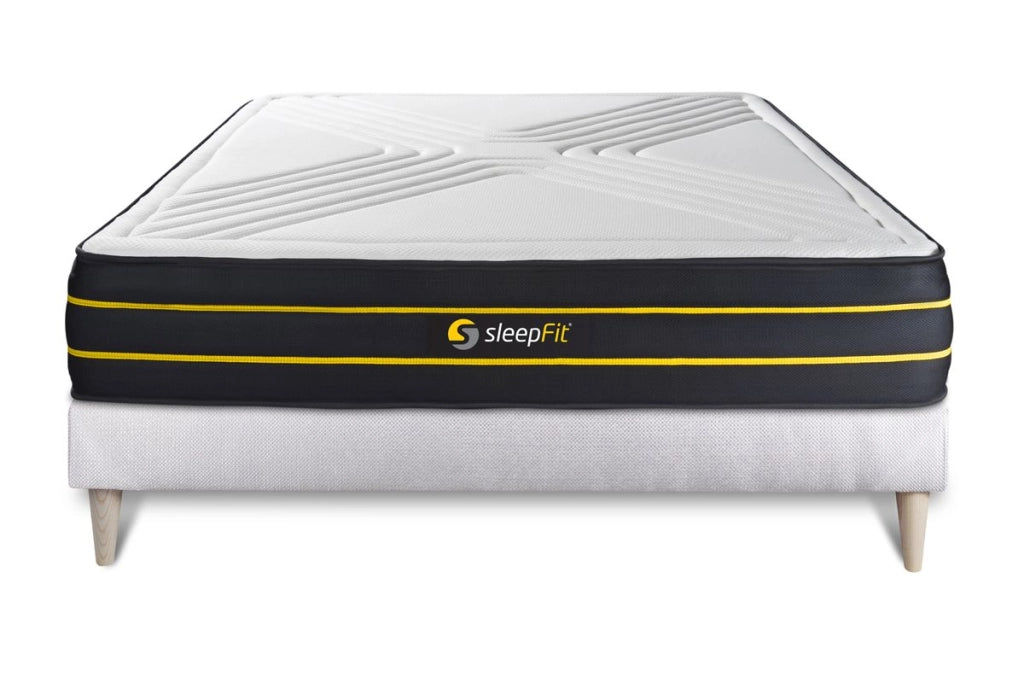 Kit rete e materasso ULTRA 120x195cm - Spessore : 26cm - memory foam e micro-molle insacchettate - Bilanciato