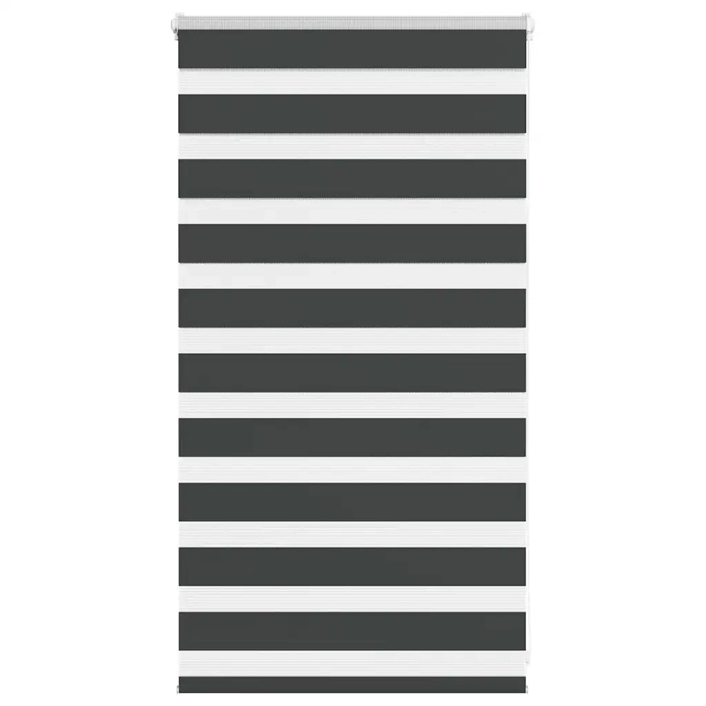 Tenda a Rullo Zebra Nero Larghezza Tessuto 75,9 cm Poliestere