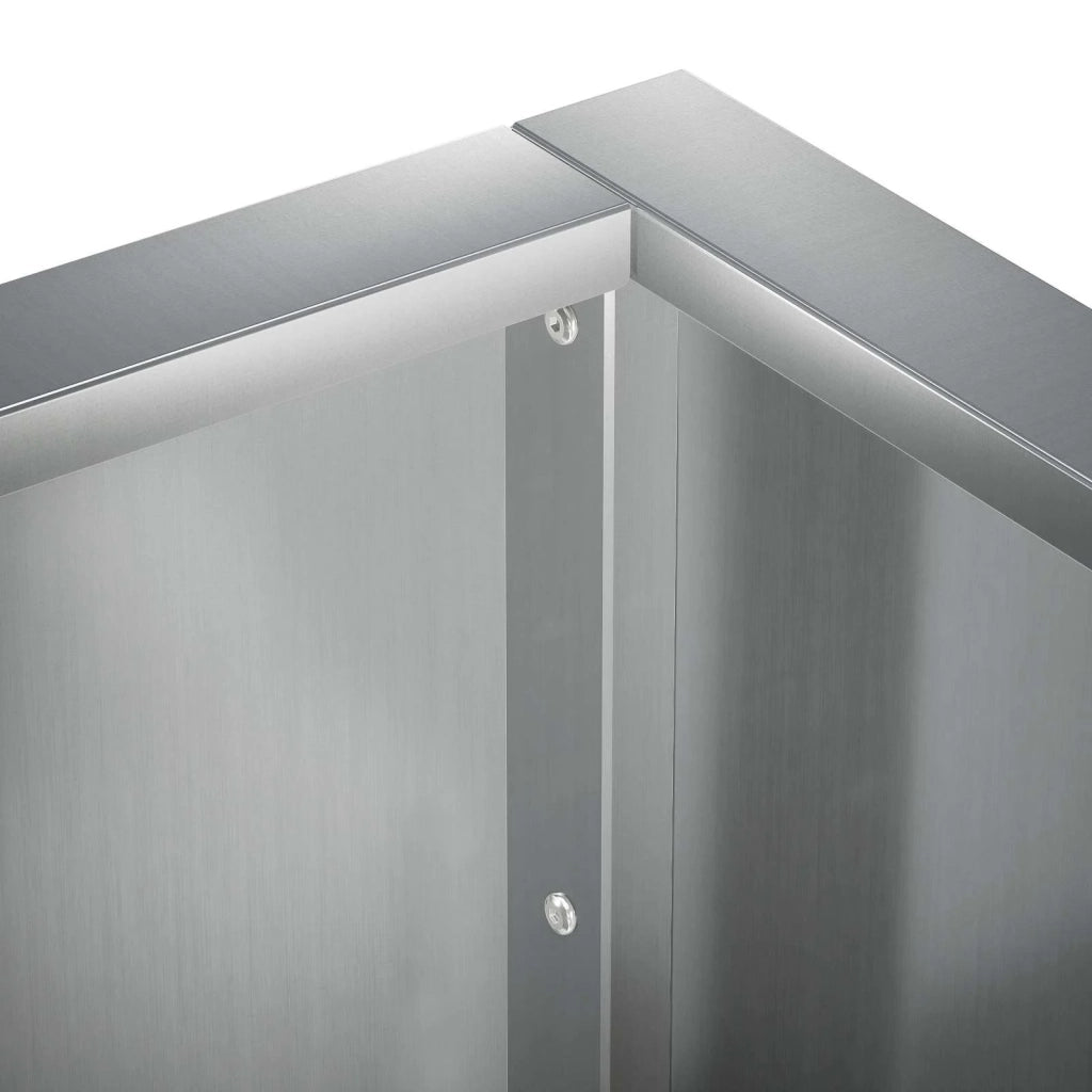 Muro di contenimento 50 x 50 x 30 cm Acciaio zincato Argento 8015209