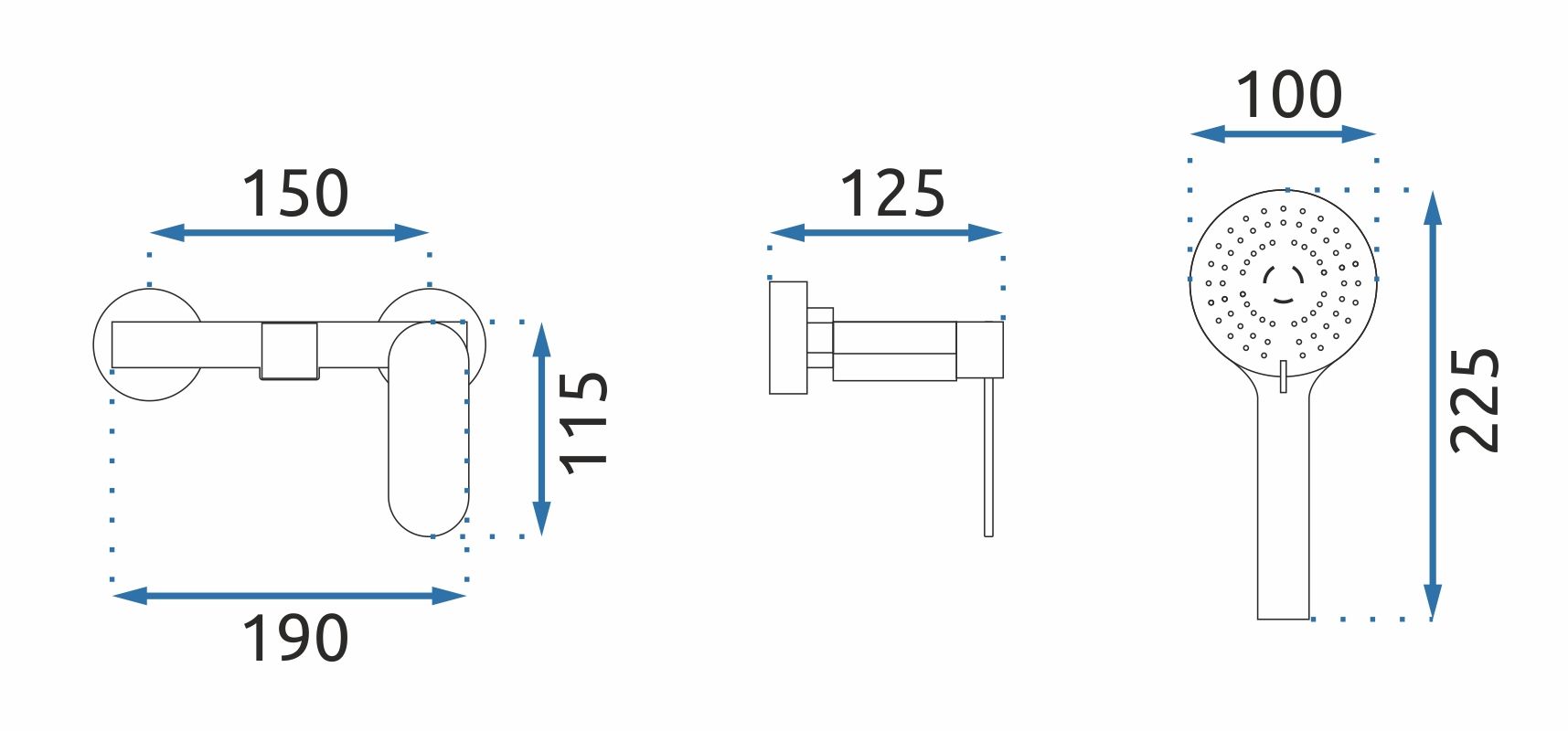 Rubinetto Da Vasca Rea Berg Chrome