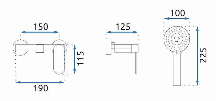 Rubinetto Da Vasca Rea Berg Chrome