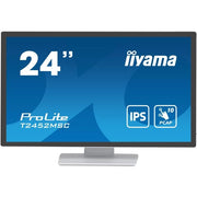 Iiyama prolite t2452msc-w1 monitor pc 60,5 cm (23.8") 1920 x 1080 pixel full hd lcd touch screen multi utente bianco