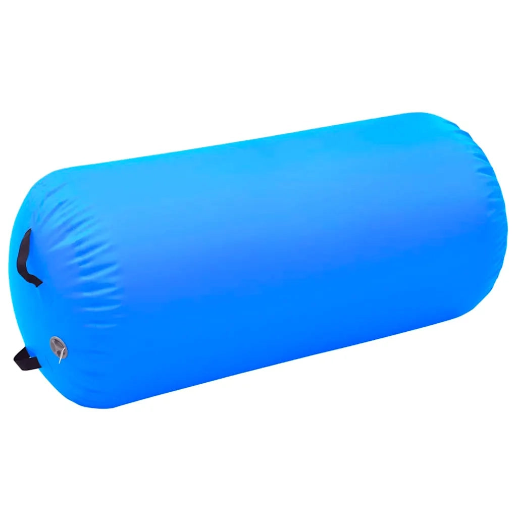 Rullo da Ginnastica Gonfiabile con Pompa 120x75 cm in PVC Blu 92717
