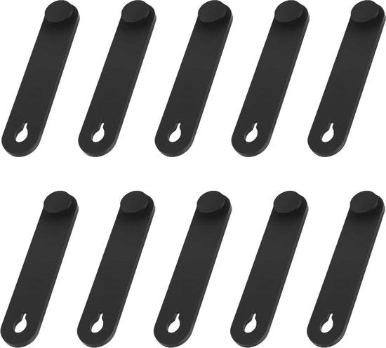10 caviature in gomma nera - alimentazione - ufficio auto moto - universale - organizzatore.