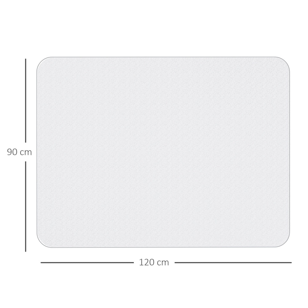 Tappetino per Sedia Ufficio Salvapavimento 90x120 cm in Plastica Trasparente
