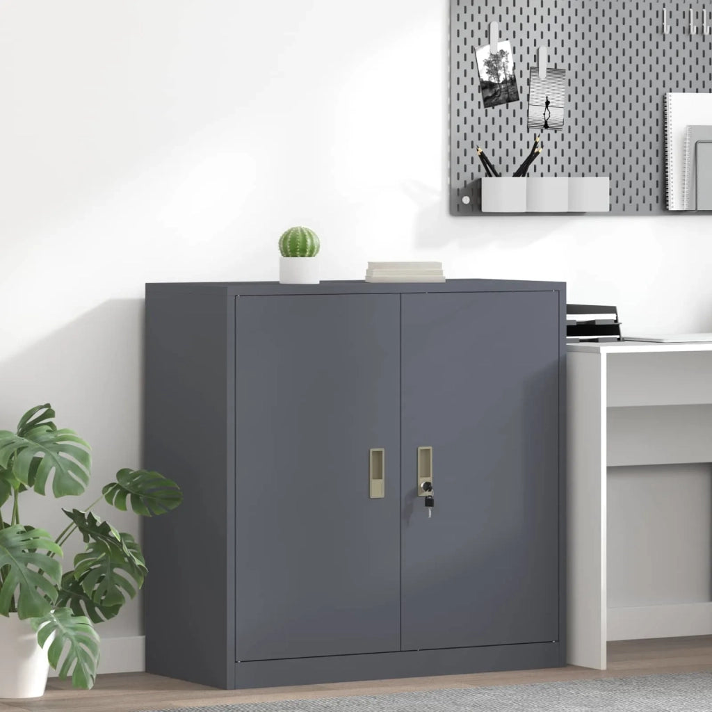 Armadio Antracite 90 x 40 x 90 cm Acciaio 891642