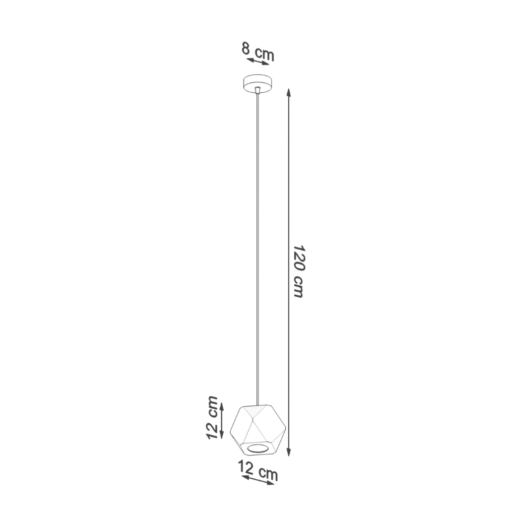 Lampada da soffitto Woody Peach Puff a 1 luce in legno naturale con LED geometrico