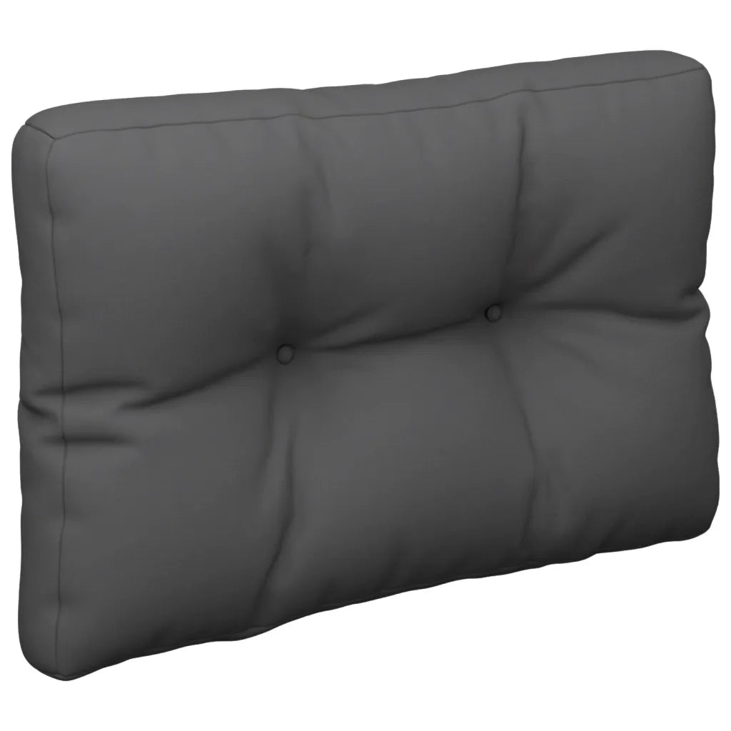 Cuscino per Pallet Antracite 60x40x12 cm in Tessuto 315232