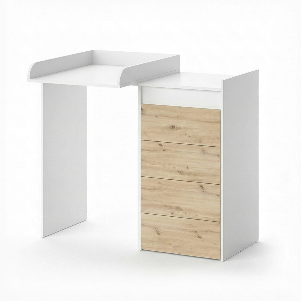 Vicco Mobile lavatrice Bianco 116 x 98 cm con 4 cassetti