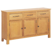 Buffet credenza mobiletto consolle mobile contenitore 112 cm legno massello di rovere 4402269