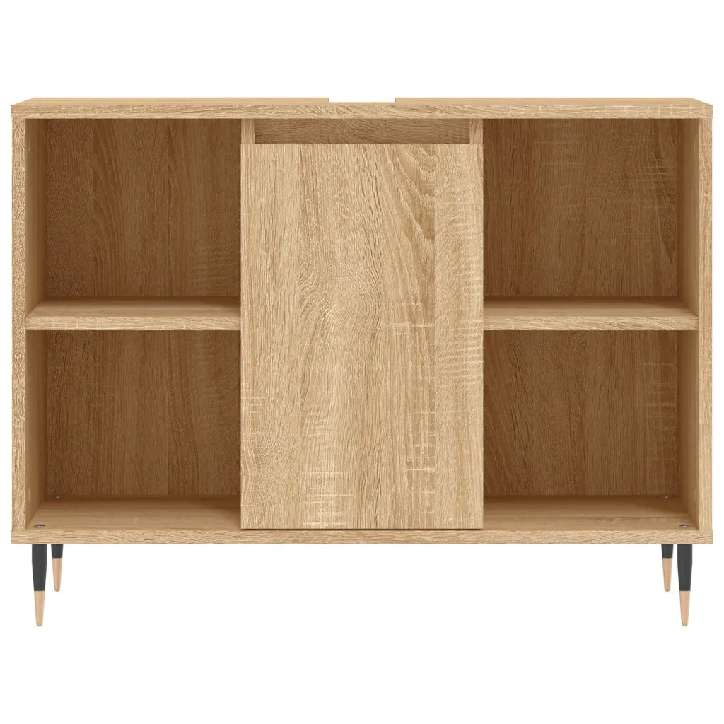 Mobile da Bagno Rovere Sonoma 80x33x60 cm in Legno Multistrato 831623