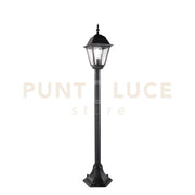 PALETTO ROMA NERO 1 LUCE ATTACCO E27 IP44 14,6X14,6X104CM