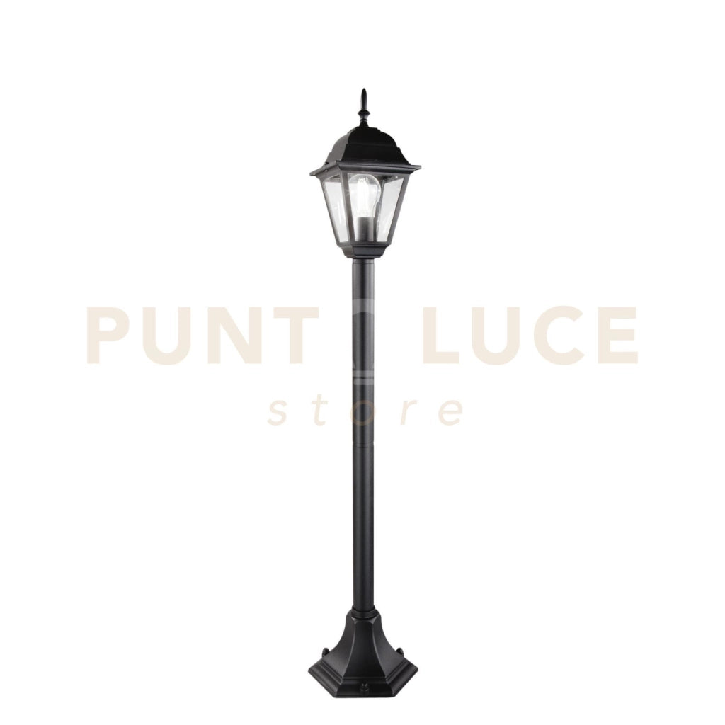 PALETTO ROMA NERO 1 LUCE ATTACCO E27 IP44 14,6X14,6X104CM