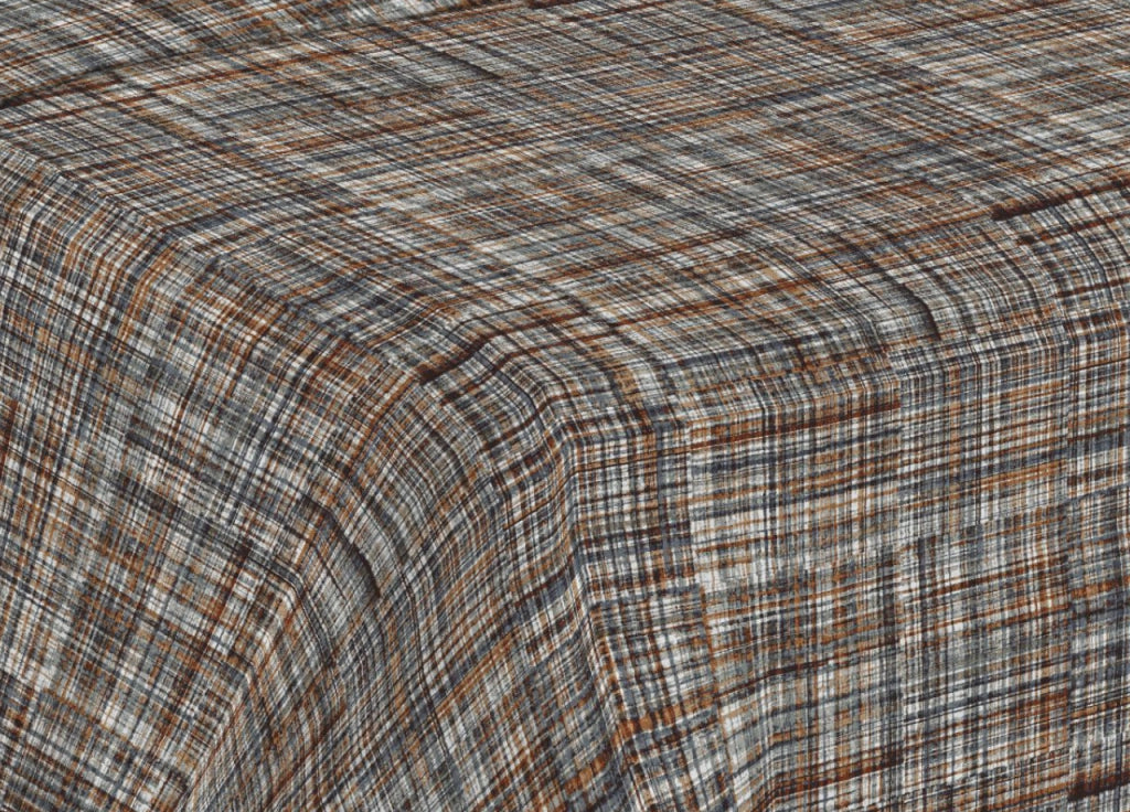 Trapunta Piumone Invernale Imbottita 300gr Microfibra Diadema Rigate - Piazza E Mezza - D12 Marrone