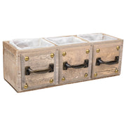Cassetto in legno marrone 30x10x10,5h