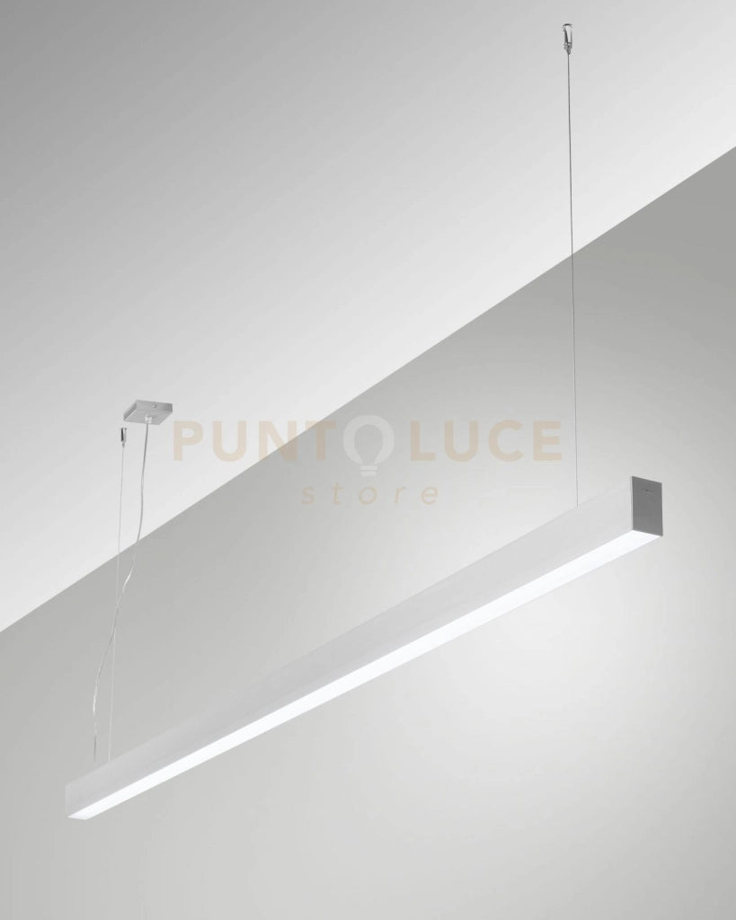 MILLET SOSPENSIONE ALLUMINIO  3000K 3380LM 23W OPALE ON/OFF IP40 100CM