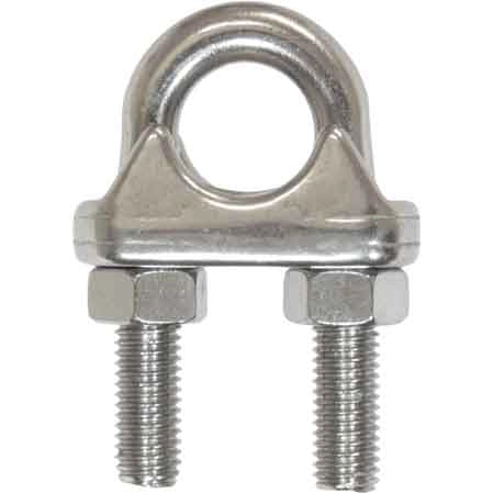 MORSETTO PER FUNI INOX 10 mm