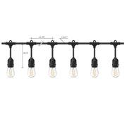 Stringa Industrial Violet Pc Nero 10 Luci E27 Ip44