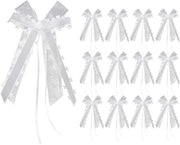 Decorazioni per Auto 12 pezzi - Decorazione per Matrimoni - Accessori per Auto - Strisce per Antenne - Decorazioni - Materiali di Alta Qualità - Decorazione per Auto