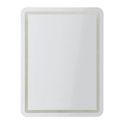 Specchio Da Muro Led Simple Rettangolare cm 60x3,5x80 (luce Con 3 Temperature Di Colore)