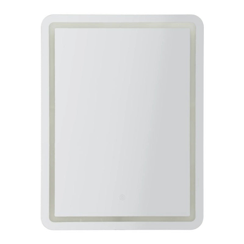 Specchio Da Muro Led Simple Rettangolare cm 60x3,5x80 (luce Con 3 Temperature Di Colore)