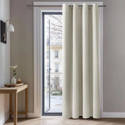 Gordini oscuranti con anelli - Adatti per camera da letto e soggiorno - 1 pezzo - Crema - 140x180 cm