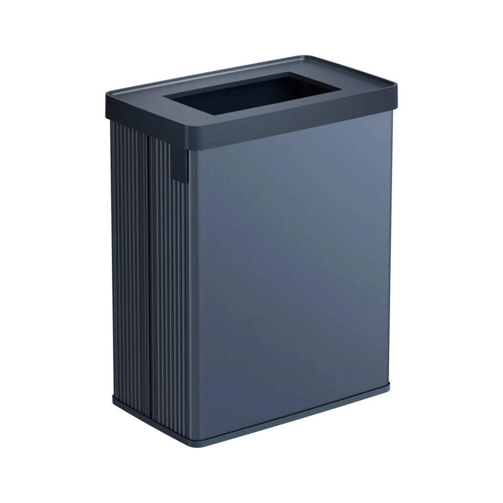 Pattumiera Longueuil, Cestino portarifiuti, Bidone per raccolta differenziata, Mobile per spazzatura, 44x27 h69 cm, Blu