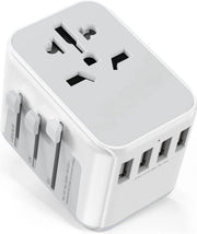 Adattatore universale per viaggi - Per 224 paesi - Incluso 4 porte USB e 1 contatto AC - 2300W