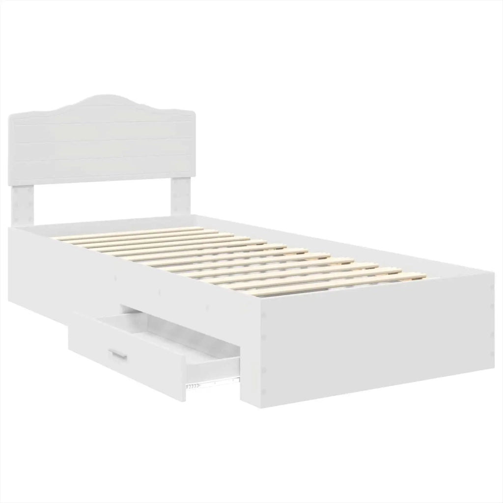 Struttura del letto Bianco 90 x 190 cm Legno multistrato 3413247