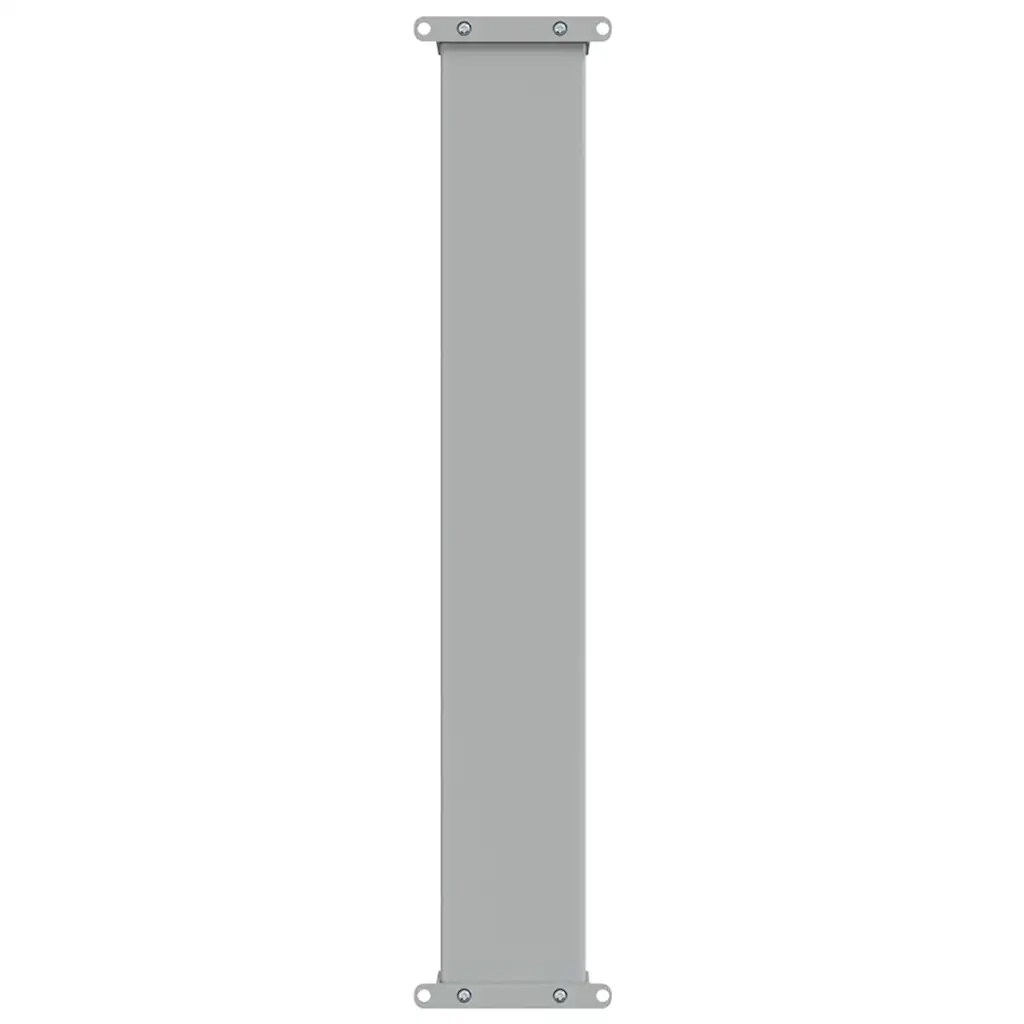 Tenda Laterale Retrattile per Patio 80x300 cm Grigia 48360