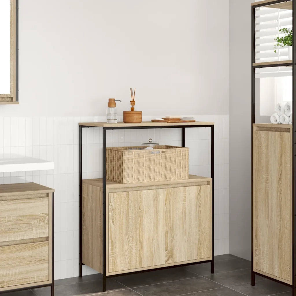 Mobile da Bagno con Ripiani Rovere Sonoma 76,5x35x95 cm 861918