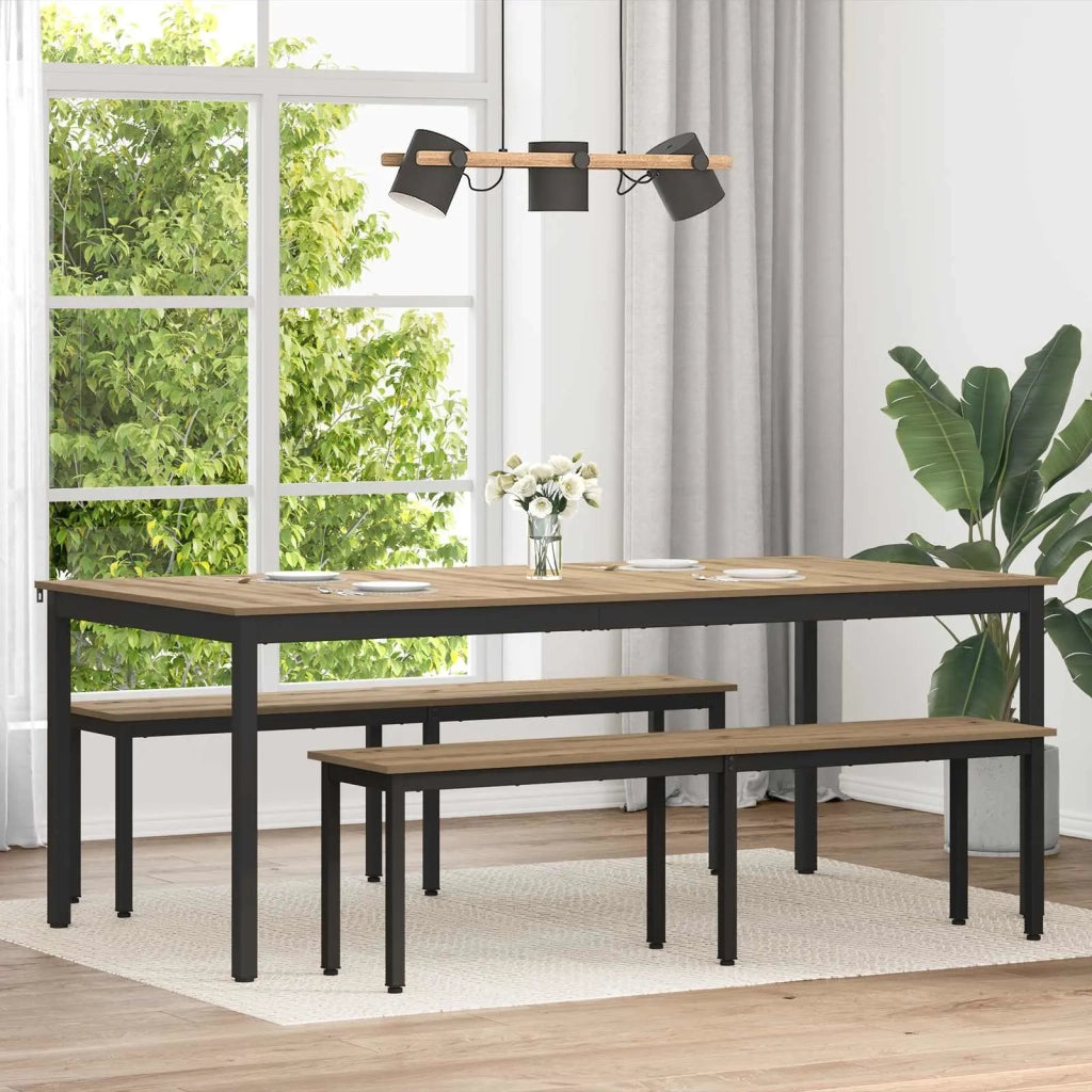 Tavoli da pranzo 2 pcs 200 x 100 x 75 cm Legno multistrato 3415389