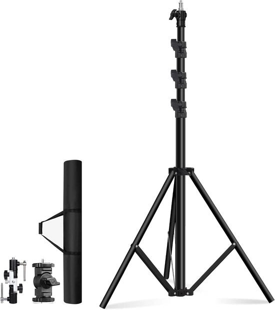 Tripod a Buffe a Scompensazione per Fotografia e Produzione Video con Struttura in Acciaio Inossidabile